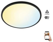 WiZ - LED Ściemnialny plafon SUPERSLIM LED/22W/230V czarny Wi-Fi