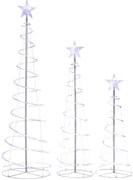 CHOINKA LED ZEWNĘTRZNA SPARK WHITE KOMPLET 3 SZTUKI