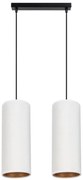 Lampa wisząca AVALO 2xE27/60W/230V biała/miedziana