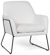 Biały designerski fotel MILAN