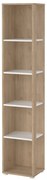 Biało-naturalny regał w dekorze dębu 41x205 cm Sign – Tvilum