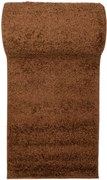 Brązowy chodnik jednokolorowy shaggy na metry M1-N85