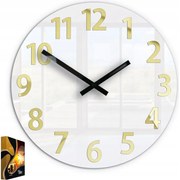 Zegar ścienny w nowoczesnym stylu akrylowy karda okrągły kwarcowy