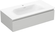 Mexen Orio szafka łazienkowa 90 cm z umywalką Vela, 1 szuflada, szara mat/biała mat - 91A10-09023-1-BF62-W23M01