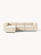 Sofa modułowa Bouclé z pufem Lena (4-osobowa)