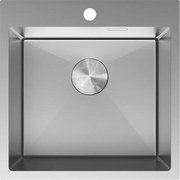 Mexen Solix zlewozmywak stalowy 1-komorowy 500 x 500 mm, inox - 6407501000-01