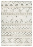 Kremowy wełniany dywan tkany ręcznie odpowiedni do prania 140x200 cm Lakota Day – Lorena Canals