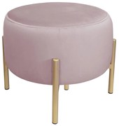 Pufa OLA LOFT ławka podnóżek metal złota MG55