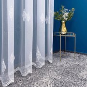 Firana haftowana Mila wzór orientalny subtelna ozdoba wys. 280 cm