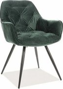 Krzesło CHERRY VELVET zielone