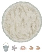 Beżowy bawełniany dziecięcy dywan do zabawy ø120 cm Island – Lorena Canals