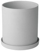 Szara porcelanowa doniczka Blomus Nona