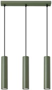 Loftowa potrójna lampa sufitowa w oliwkowym kolorze - Z4-G63