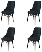 Zestaw krzeseł do jadalni Pare Anthracite and Black, 4 szt., 4 szt.