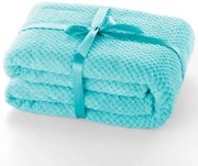 Turkusowa narzuta z mikrowłókna DecoKing Henry, 150x70 cm