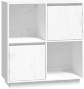 Biały drewniany regał zamykany skandynawski R2-E86