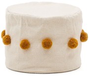 Musztardowo-beżowy puf Manua – Kave Home