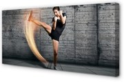 Obraz na płótnie Kobieta ćwicząca