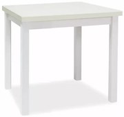 Stół kuchenny ADAM 80x80 biały mat SIGNAL