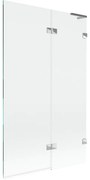 Mexen Lunar L parawan nawannowy 2-skrzydłowy prawy 110 x 150 cm, transparent, chrom - 897L-110-100-01-00-P