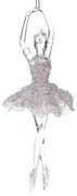 Zawieszka dekoracyjna Ballerine przezroczysta, 5 x17 cm