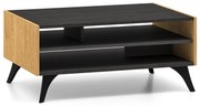 Stolik kawowy HESTIA 90x60cm dąb/czarny ML MEBLE