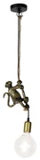 Klasyczna lampa wisząca złota z liną - Animal Monkey klasyczny/Antyczny Oswietlenie wewnetrzne