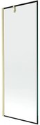 Mexen Next parawan nawannowy 1-skrzydłowy 70 x 150 cm, czarna ramka, złoty szczotkowany - 895-070-000-00-70-55