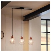 Eglo 94195 - Żyrandol TARBES 3xE27/60W/230V