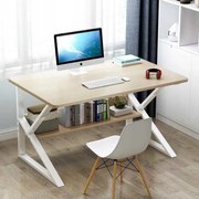 Biurko SHAPE z półką w dekorze dębowym 100x60 cm