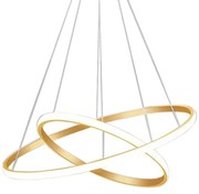 Lampa nowoczesna LED wisząca sufitowa pierścienie AT59-2KSL-Gold