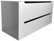 Szafka łazienkowa wisząca pod umywalkę - Biały - dł. 120 x wys. 57 cm - SELITA