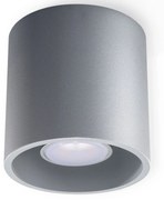 Nowoczesny plafon tuba E760-Melvis - szary