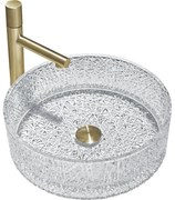 Mexen Dema szklana umywalka nablatowa 39 x 39 cm, transparent - 24043900