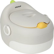 AIYAPLAY 3 w 1 Nocnik dla dzieci, zdejmowane siedzisko, poduszka z eko-skóry, do 50 kg, 6 miesięcy do 6 lat, Szary