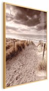 Plakat Odległa wydma 21x30 cm z ramą złotą bez marginesu ARTGEIST B