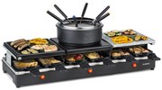 Klarstein Fonduelette 1650W 6 Osób Zestaw do Fondue i Raclette Czarny