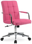 Różowy biurowy fotel obrotowy L6-B54
