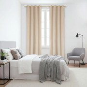 Zasłona gotowa welurowa na przelotkach 140x250 JASNY BEŻ Virella