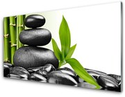 Obraz Akrylowy Kamienie Liście Sztuka