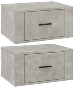 Komplet wiszących szafek nocnych w kolorze betonu G3-W24