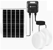 Aigostar - LED Oświetlenie solarne 2xLED/70W/12V 12000 mAh 6500K śr. 20,5 cm