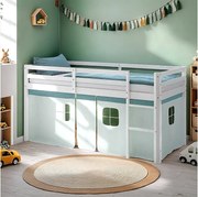 Łóżko piętrowe 90x200 cm Zielone