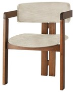 Krzesło do jadalni CO Light Grey and Walnut