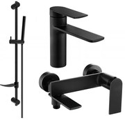 Mexen Zero DF70 zestaw wannowy, czarny - 71103DF70-70