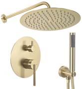 Zestaw natryskowy podtynkowy Rea Argon Złoty Szczotkowany + BOX