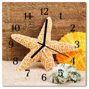 Zegar szklany kwadratowy Rozgwiazda