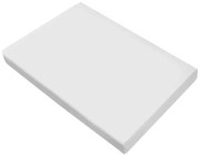 Prześcieradło satynowe bez gumki Bielbaw 160x210 białe GRENO