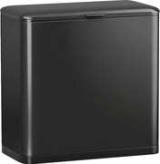 HOMCOM 8 L kosz na śmieci, ustawiany wolnostojąco lub wiszący, stal nierdzewna, czarny