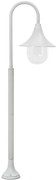 Biała pojedyncza lampa ogrodowa stojąca - A464 N1-F54